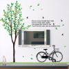 Tree and Bicycle Wall Sticker